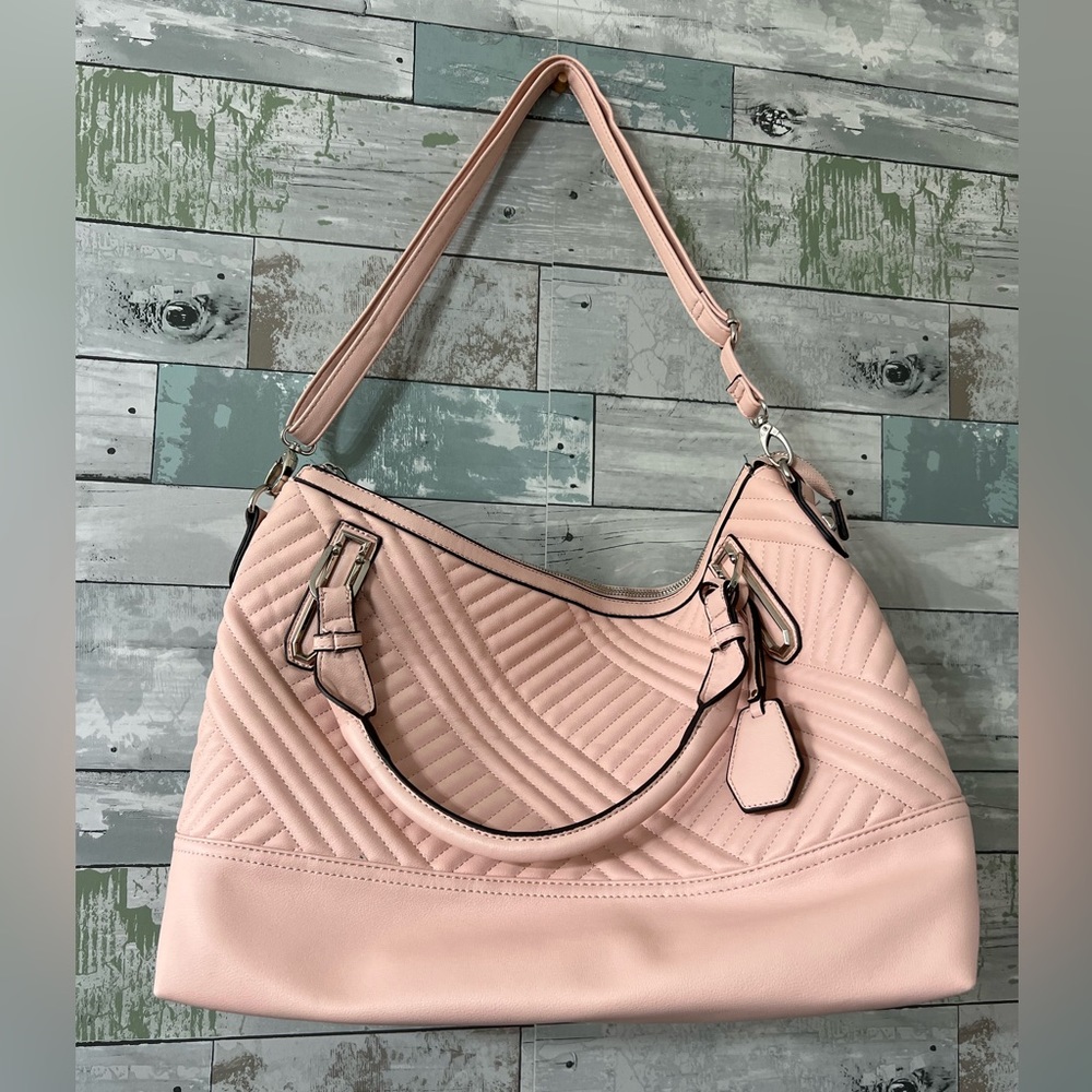Jessica Simpson Powder Blush Ryanne Quilt Tote